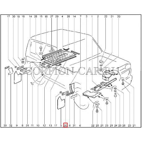 Protection plaque bavette droit